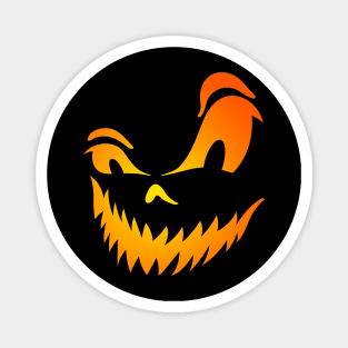 Spooky Jack-o-Lantern Face Magnet